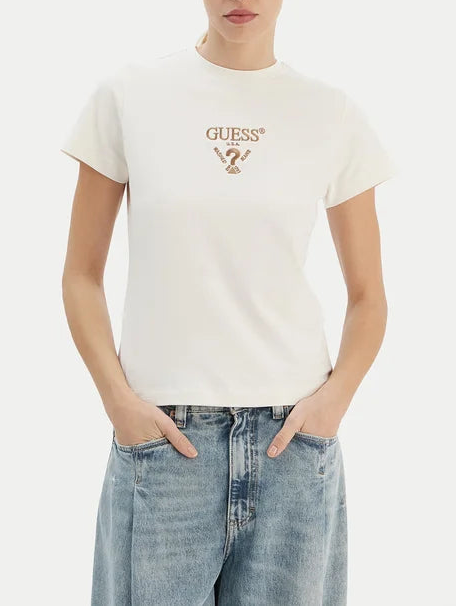 (W)SHIRT GUESS V4YI21 M/M RICAMO