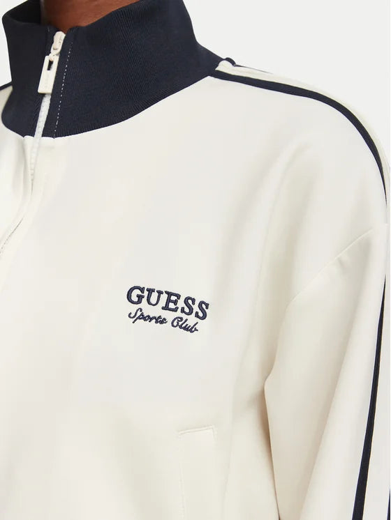 FELPA GUESS CON ZIP CROP