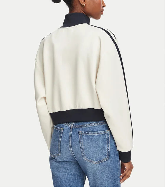 FELPA GUESS CON ZIP CROP