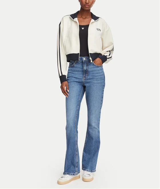FELPA GUESS CON ZIP CROP