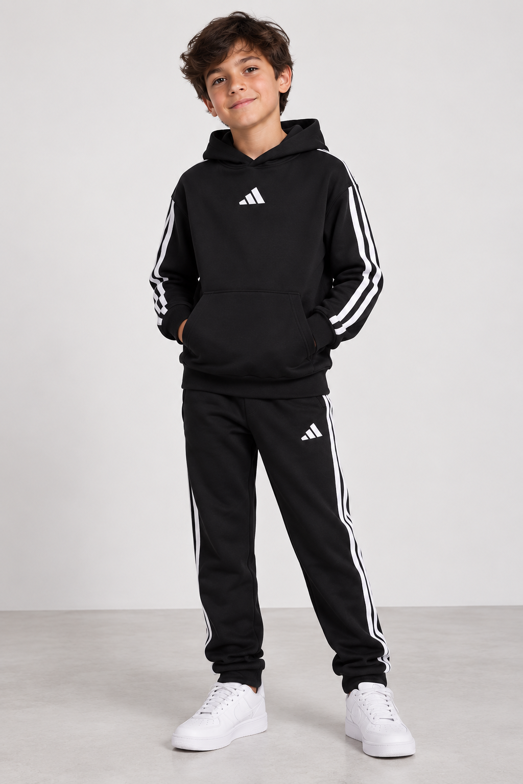 TUTA ADIDAS CON CAPPUCCIO